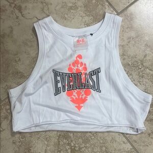 Everlast x Free People crop embroidered top size large